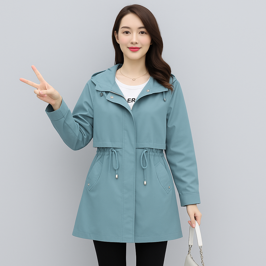 Savanna | Eleganter Trenchcoat mit Kapuze