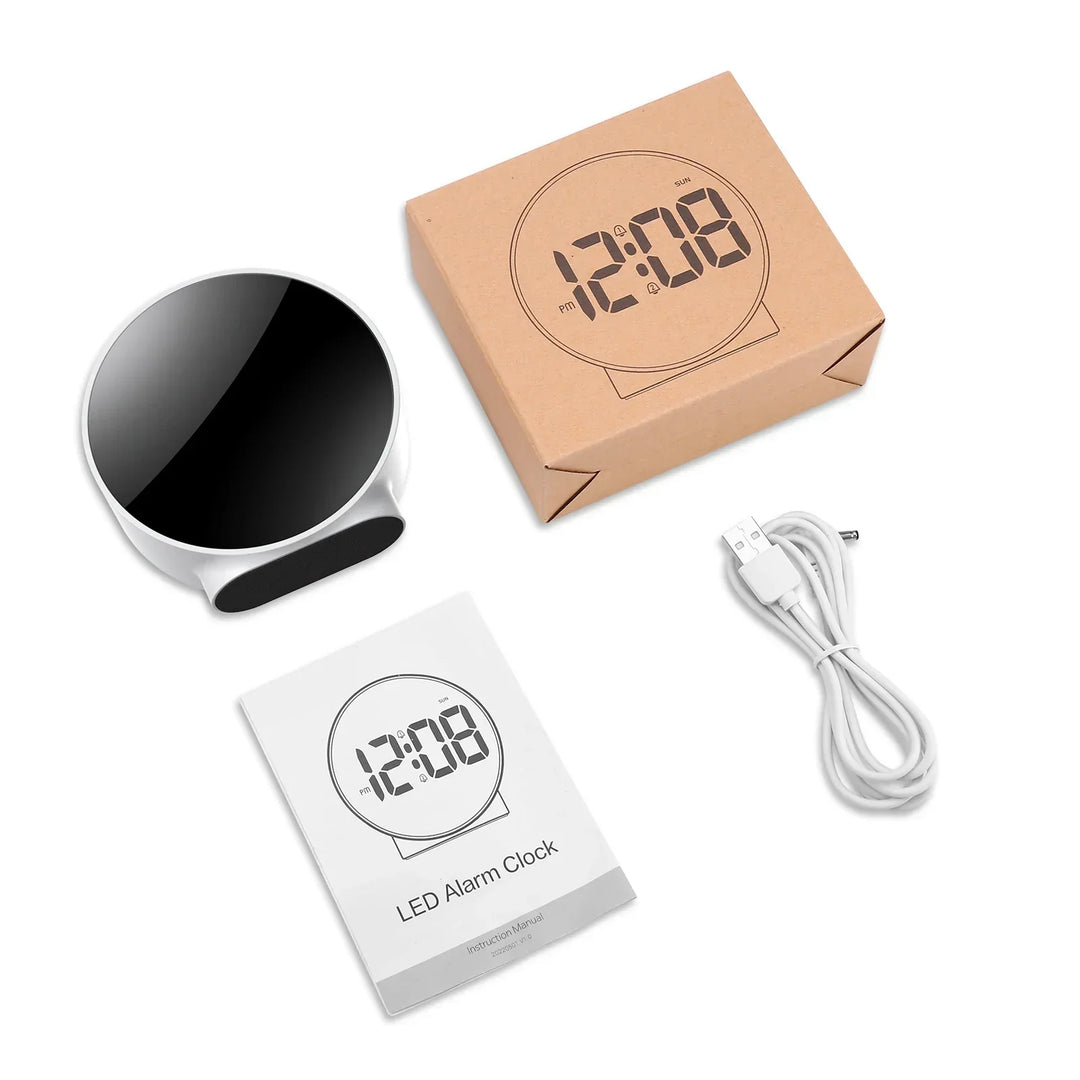 BrightTime – Digitales LED-Wecker mit USB-Ladung