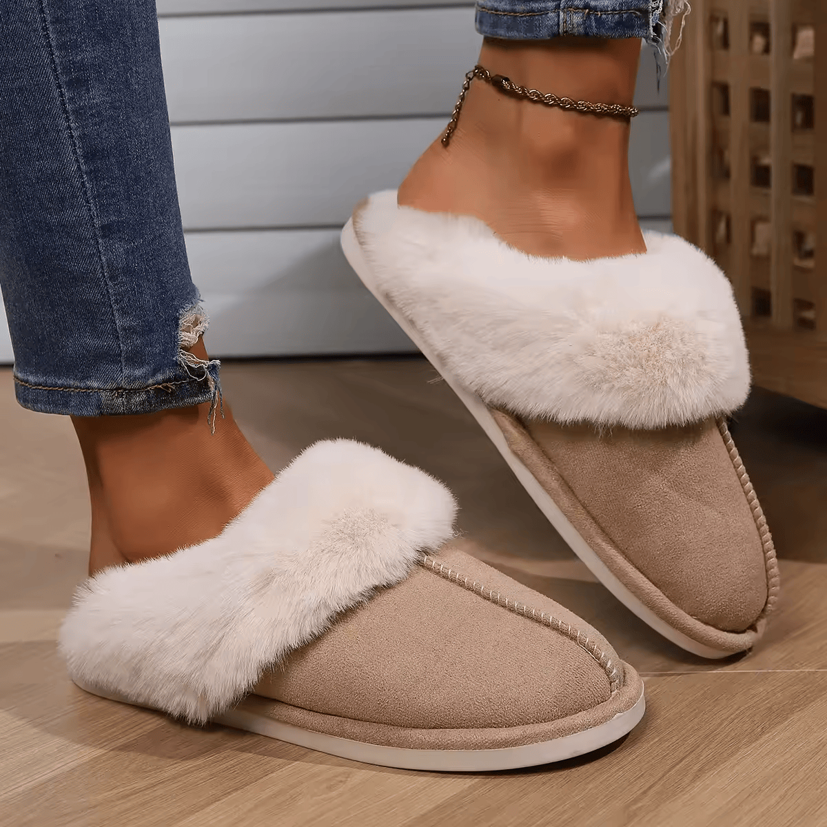 CosyLuxe Anti-Rutsch-Pantoffeln