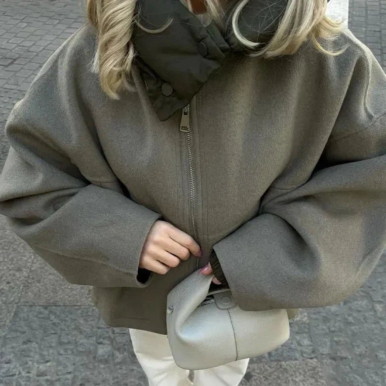 Ruth - Abnehmbare Puffer-Hoodie-Jacke für Frauen