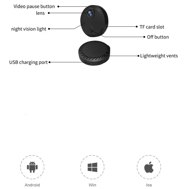 Q15 HD Nachtsicht WiFi-Sicherheitskamera