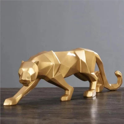 Pantherstatue - Elegante geometrische Skulptur