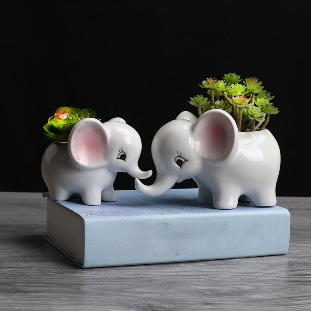 ElephantElegance Skulpturaler Pflanzkübel – Modernes Dekoratives Elefanteninspiriertes Design