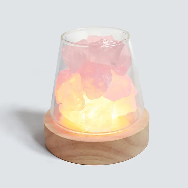 CrimsonEmber – Leuchtende Kristall-Tischlampe