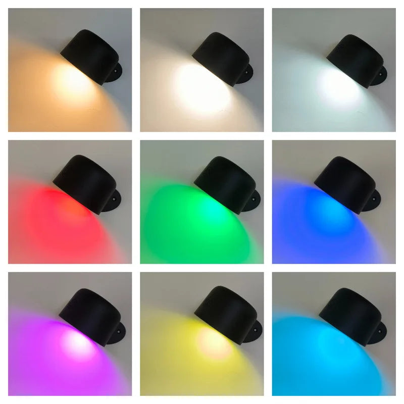 LumeGlow - Moderne Wandlampe mit einstellbarer Farb- und Helligkeitskontrolle