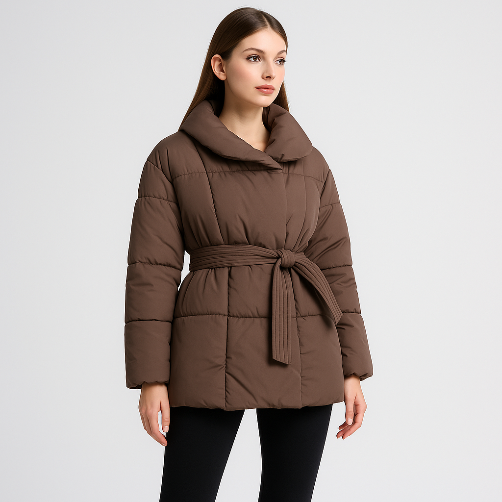 Scarlet | Gesteppter Wickelmantel