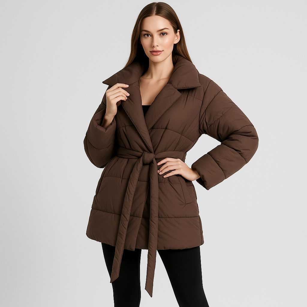 Scarlet | Gesteppter Wickelmantel