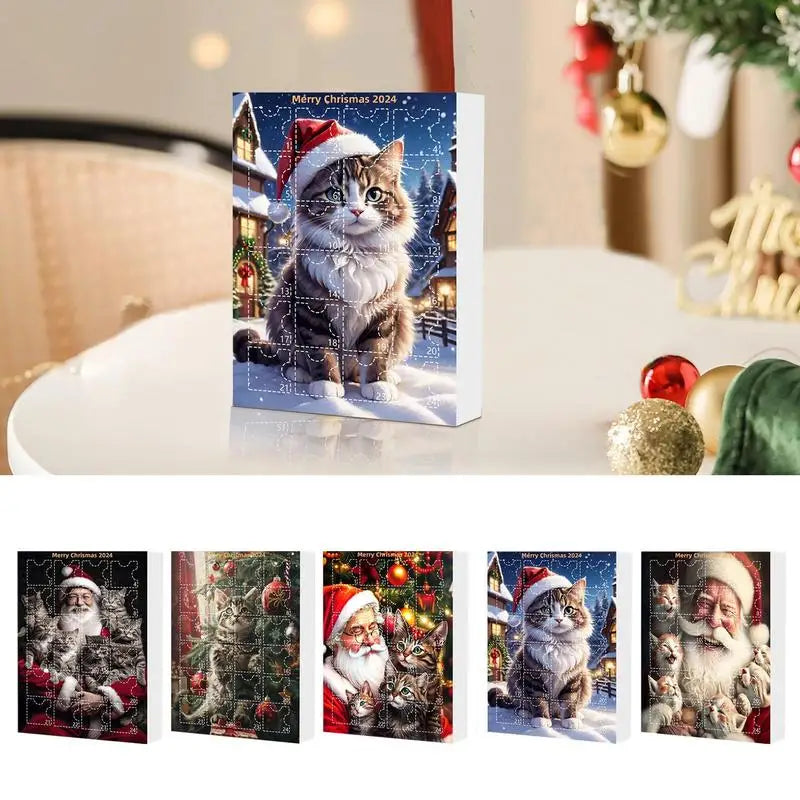 Adventskalender mit Weihnachtsbaumschmuck 2025 Süße Tiercomic