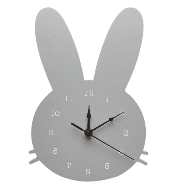HopTock - Schönes Kaninchen-Wanduhr für Spielplätze