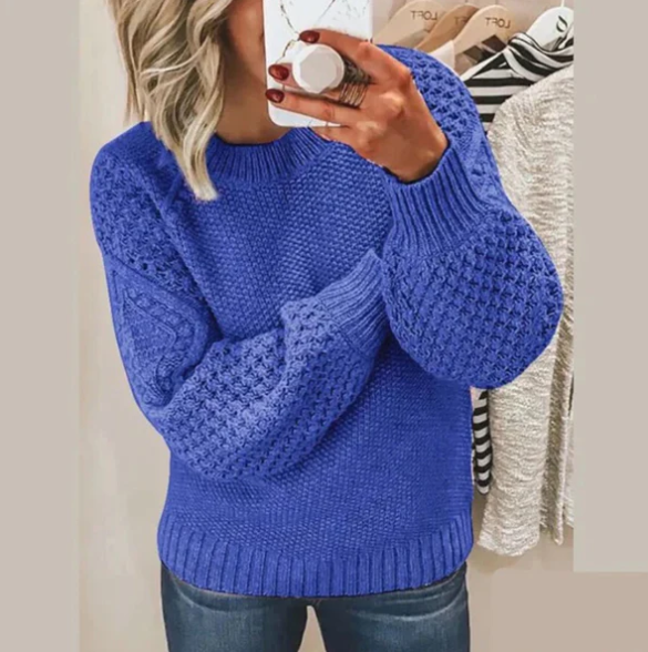 Yanna | Kuscheliger Strickpullover in mehreren Farben