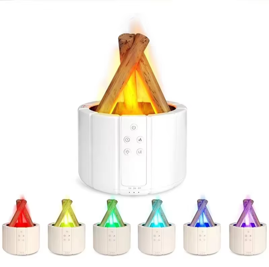 AirFlame Ultraschallluftbefeuchter mit kaminähnlichem Flammeneffekt – Kompakt & Effektiv