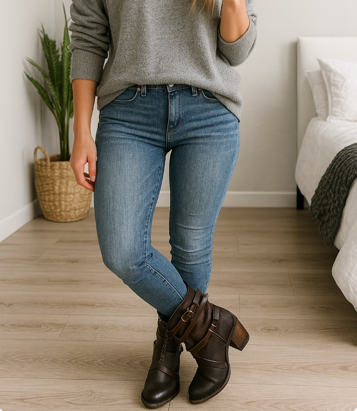 Aurelia – Damen Ankle Boots mit Vintage-Charme & modernem Absatz