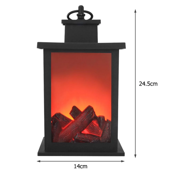 Flammenlose Feuer realistische Laterne Lampe