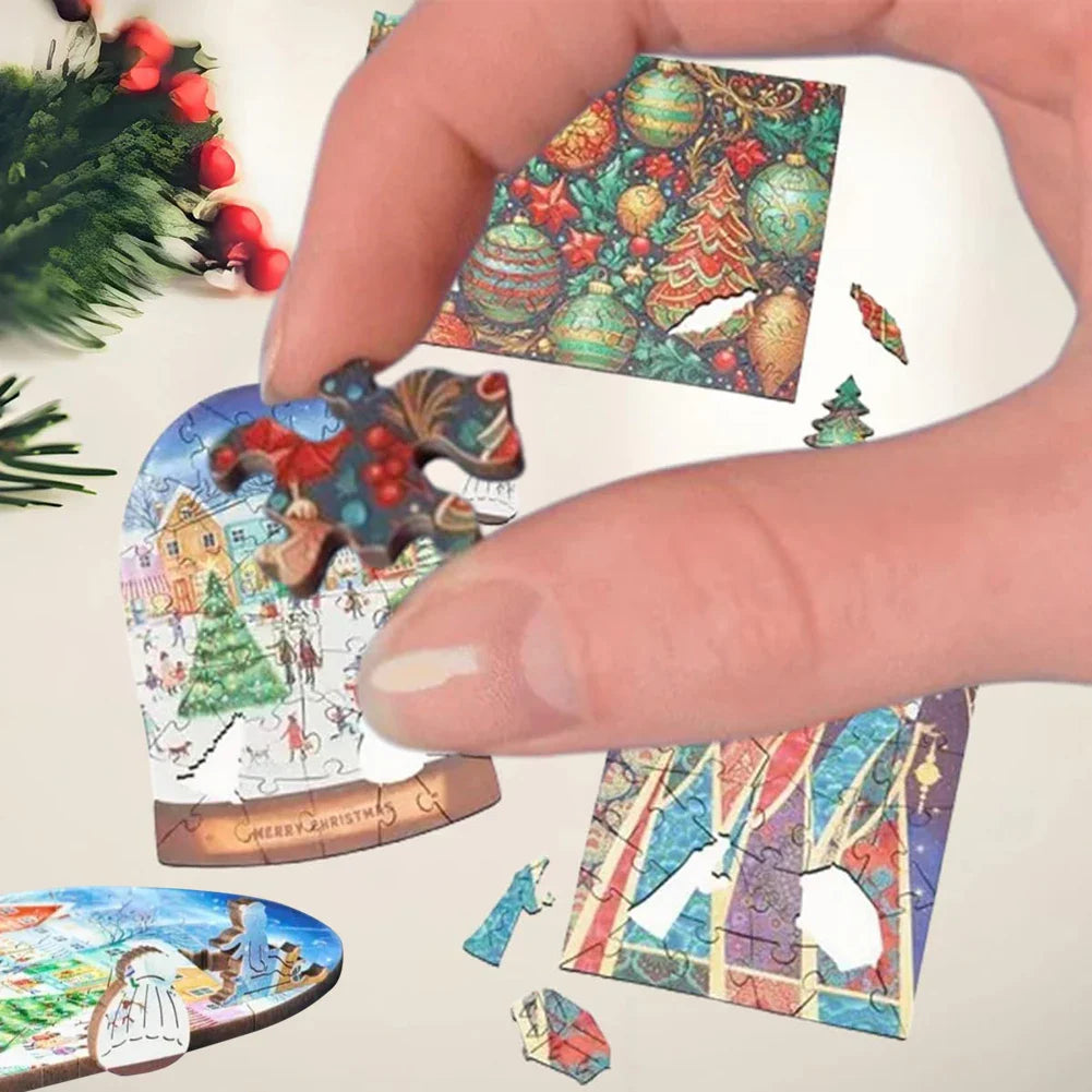 24-tägiger Weihnachts-Puzzle-Adventskalender