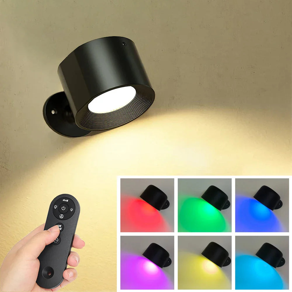 LumeGlow - Moderne Wandlampe mit einstellbarer Farb- und Helligkeitskontrolle