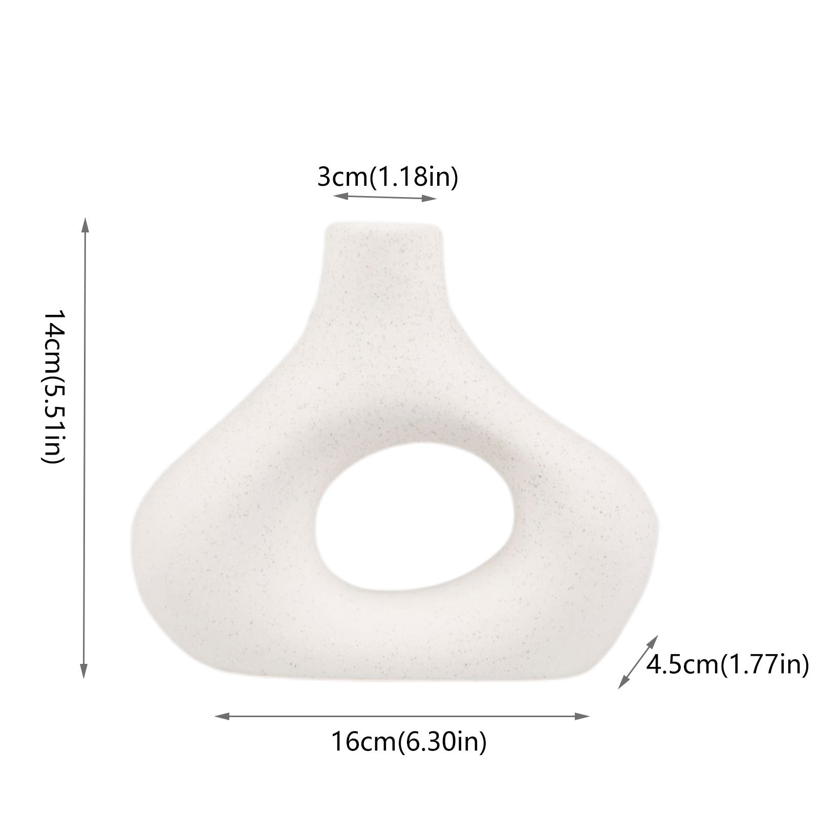Orbiform Keramikvase – Modernes minimalistisches rundes Design