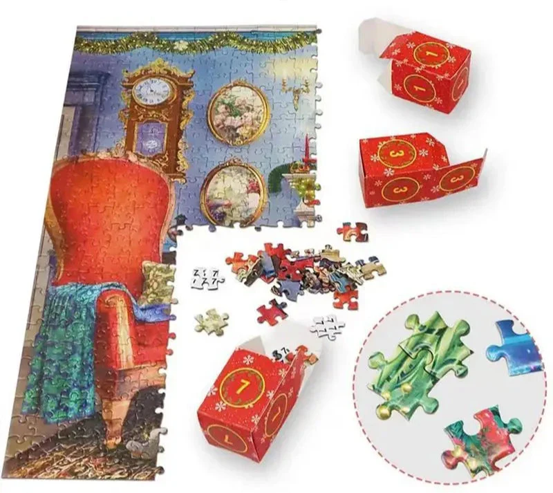 Adventskalender mit Puzzles zum Countdown bis Weihnachten