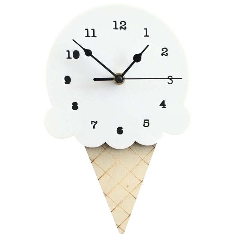 FrostTime Isformet Wanduhr – Lustiges und Verspielt Design für Kreative Räume