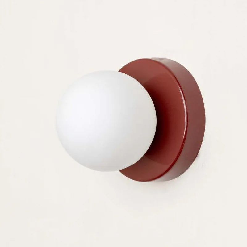 LumiGlobe - Moderne Wandleuchte mit Glasblock im Mid-Century-Stil
