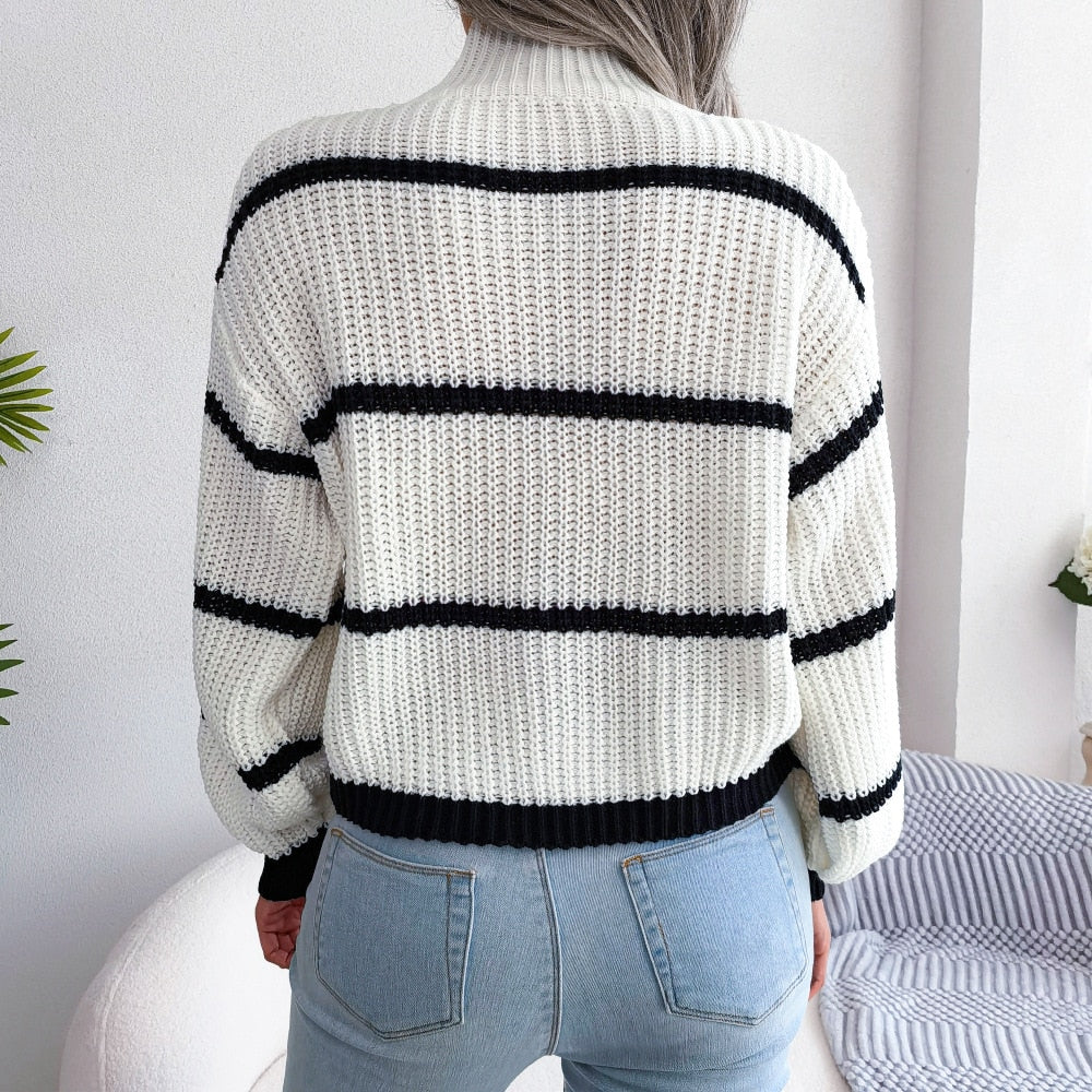 Katie Casual stribet Pullover