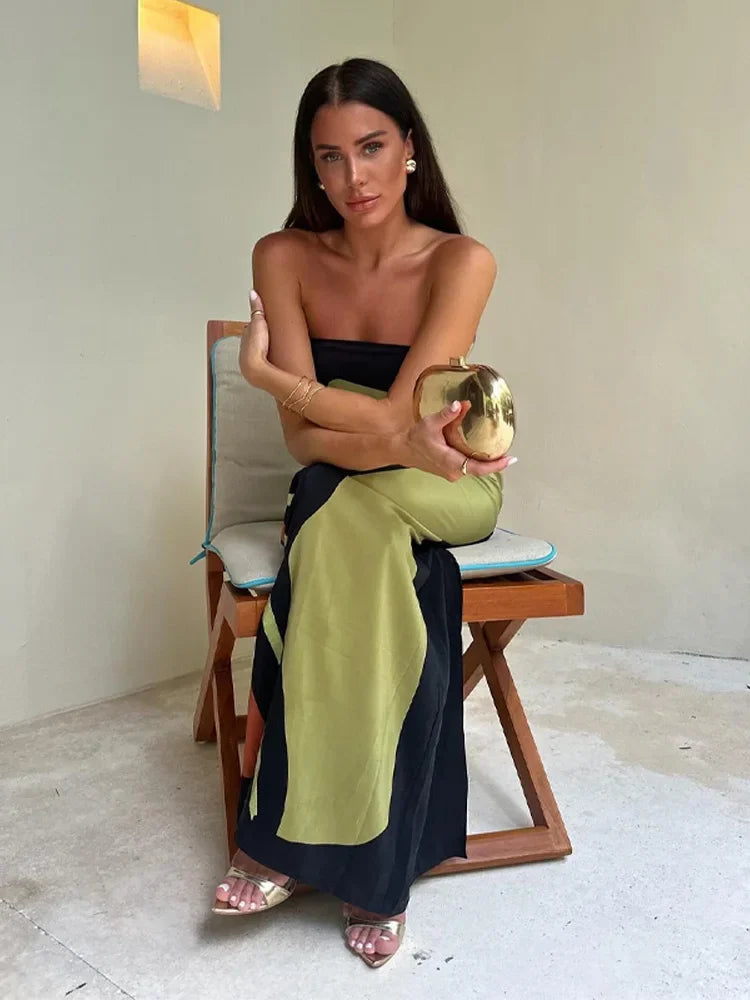 Isabella Stroplos Maxikleid – Eleganz und Anmut in Bodenlänge