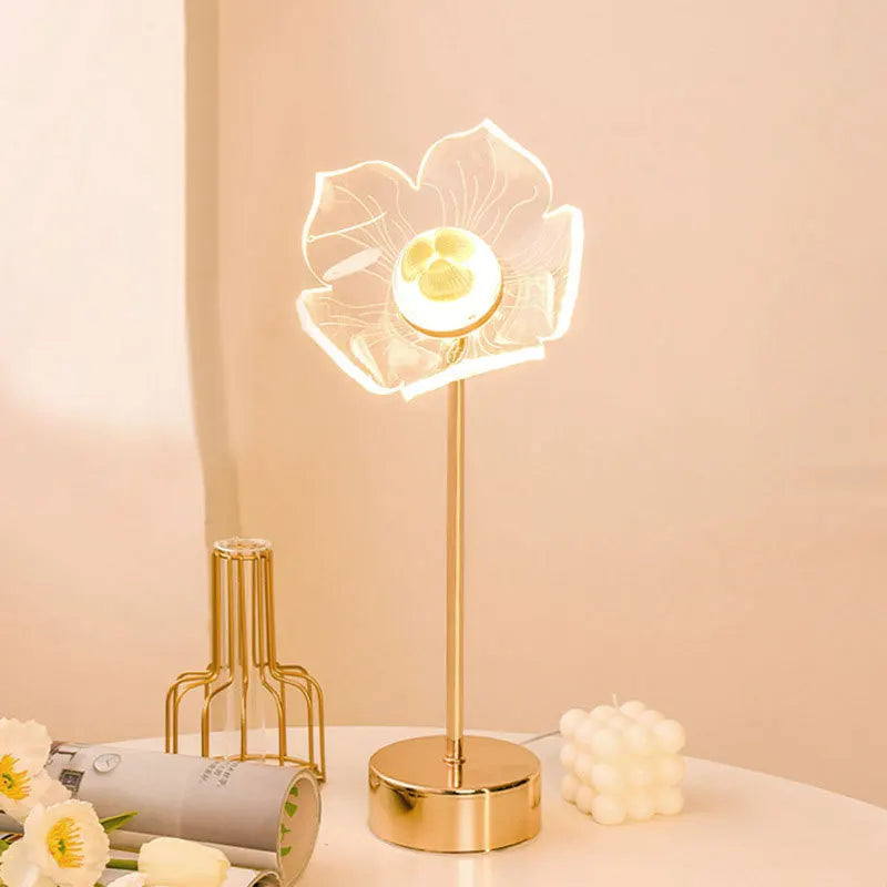 Retro Gold Acryl LED Schreibtischlampe