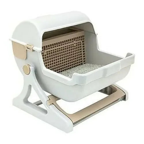 WhiskerEase – Selbstreinigendes Katzentoilettenset – Intelligentes Hygieneschüssel-System für Kätzchen und Haustiere