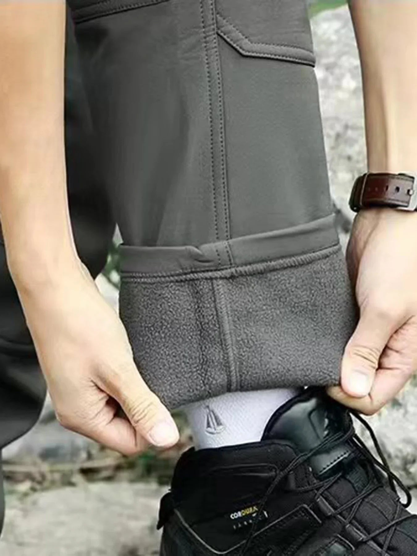 Theo - Cargo-Hosen mit geradem Bein aus Fleece für Männer
