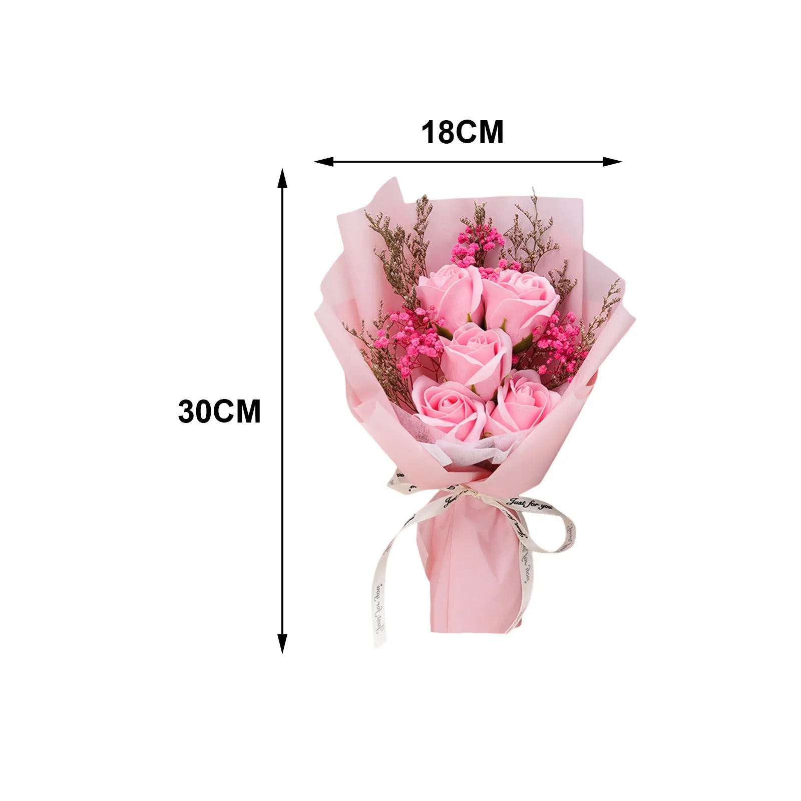 Künstlicher Seifenblumenstrauß