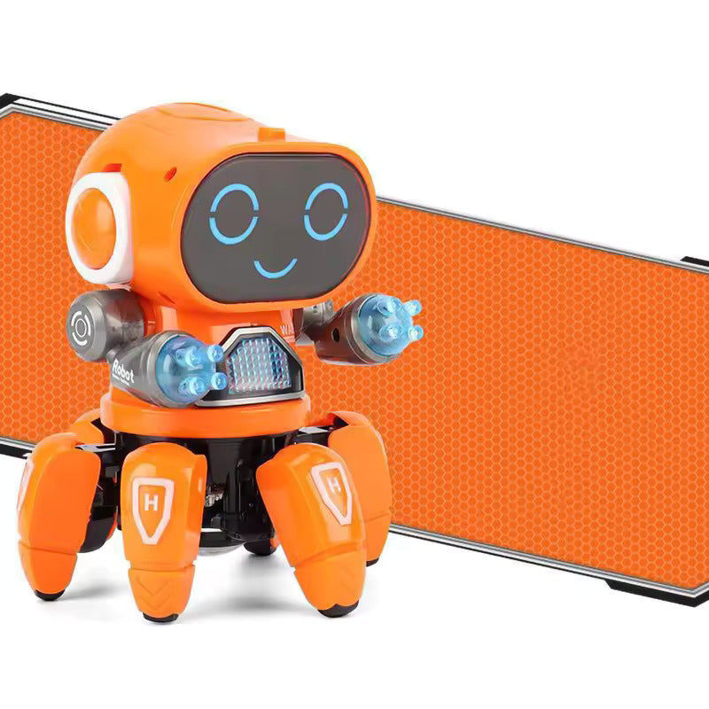 RoboGroove – Interaktiver singender und tanzender Roboter mit bunten LED-Lichtern