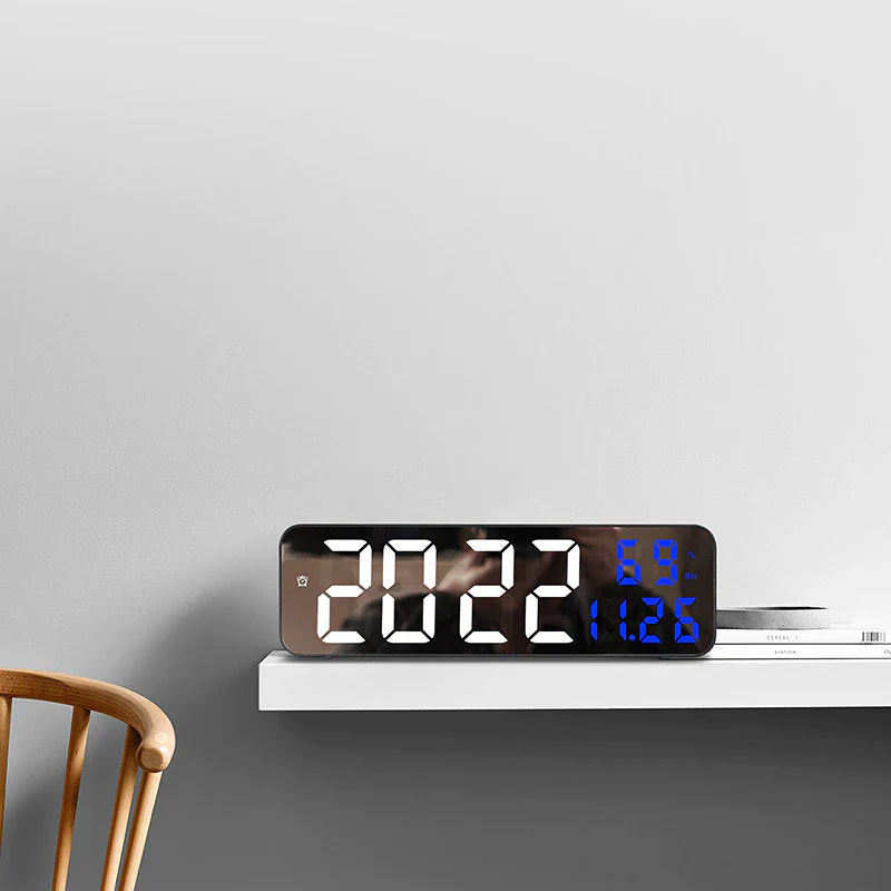 ClimaGlow Smart LED-Wanduhr – Überblick über Zeit und Klima