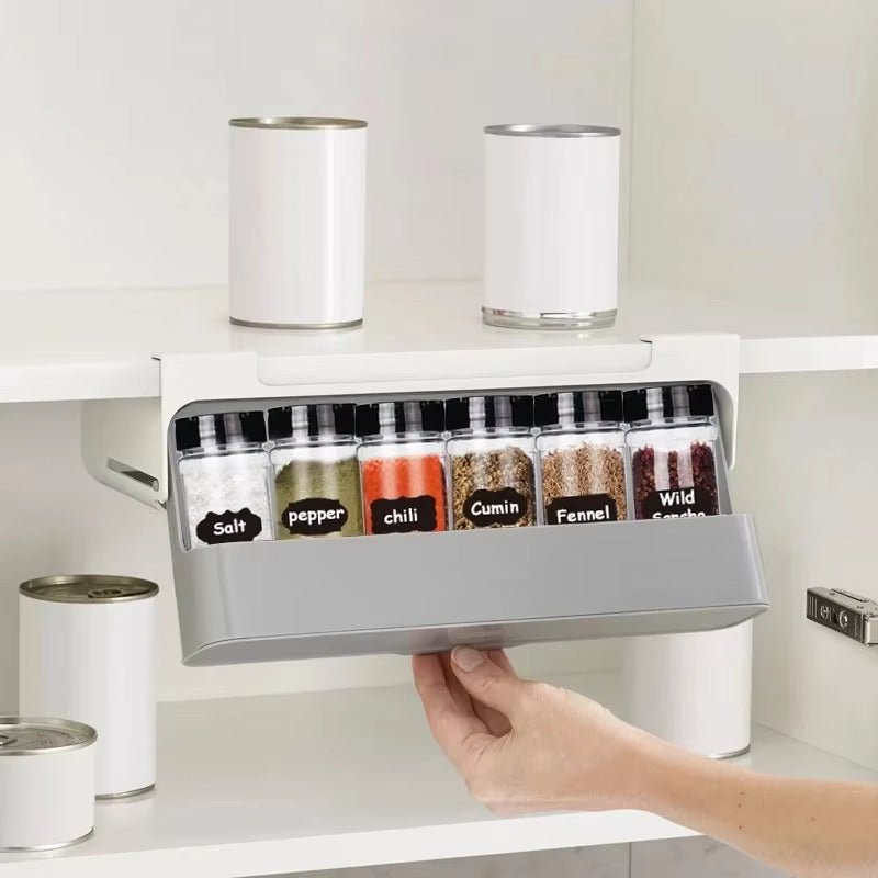 StickRack Selbstklebender Kräuterorganisator – Schlanke Küchenaufbewahrungslösung