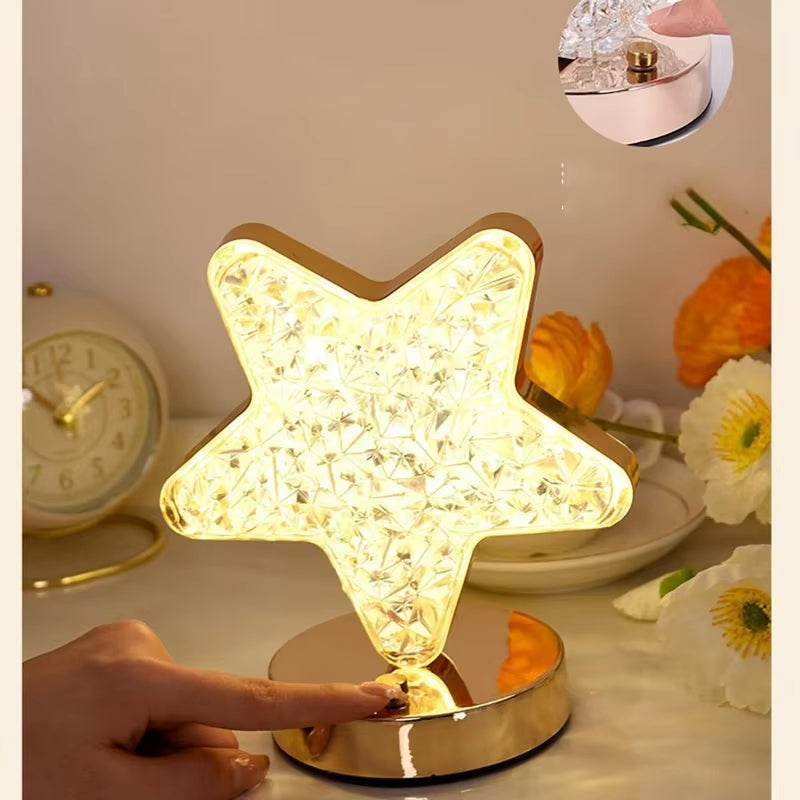 CrystalStar LED-Sternlampen mit elegantem Kristalleffekt