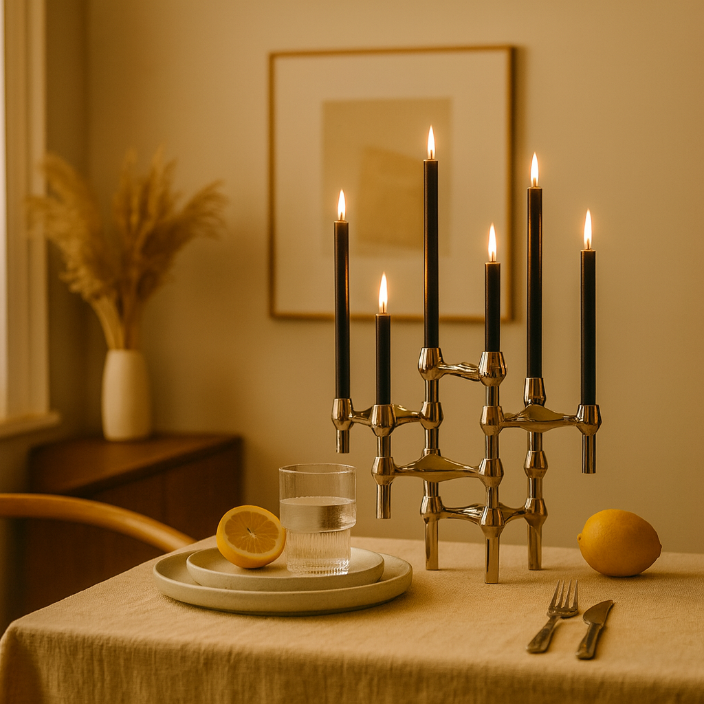 Silverscape | Moderner nordischer Kerzenständer