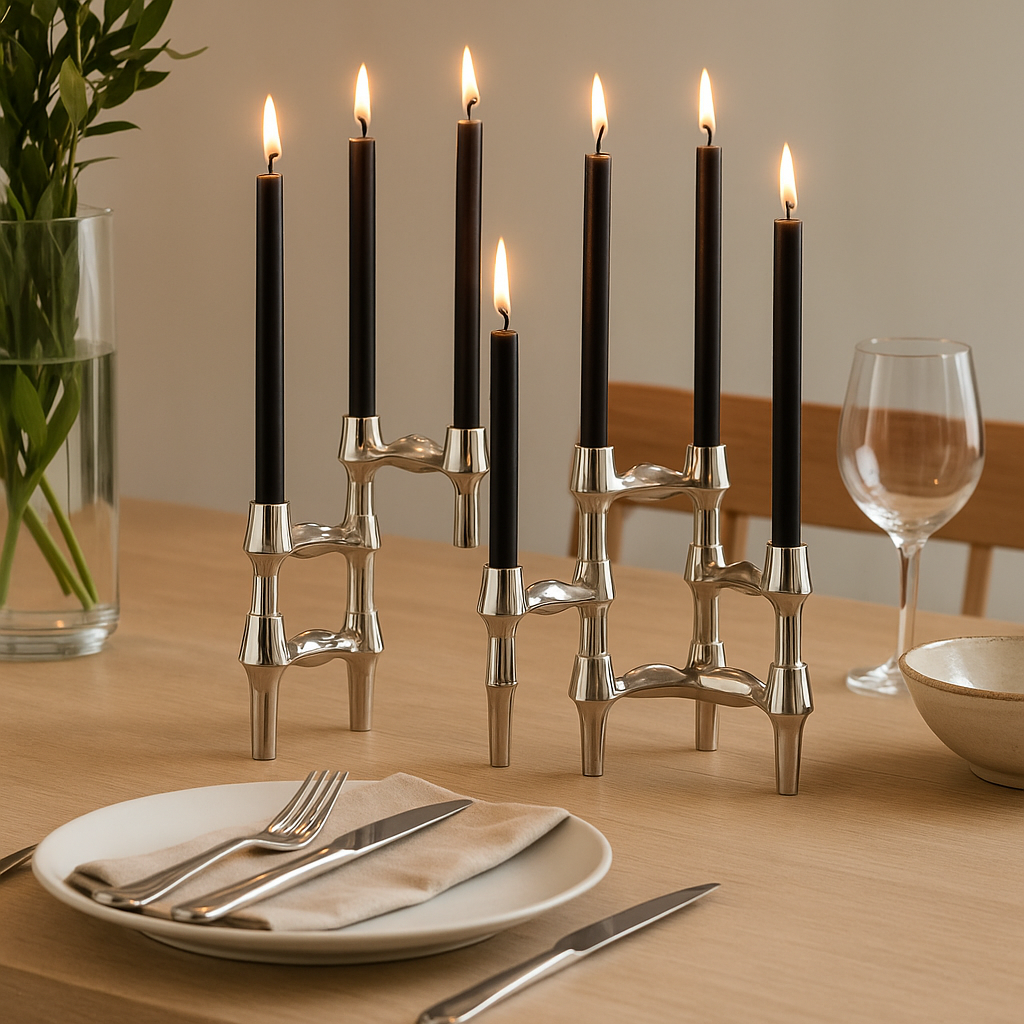 Silverscape | Moderner nordischer Kerzenständer