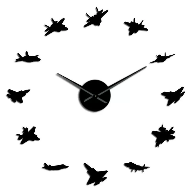 SkyFlight künstlerische Wanduhr mit Schwalbensilhouette