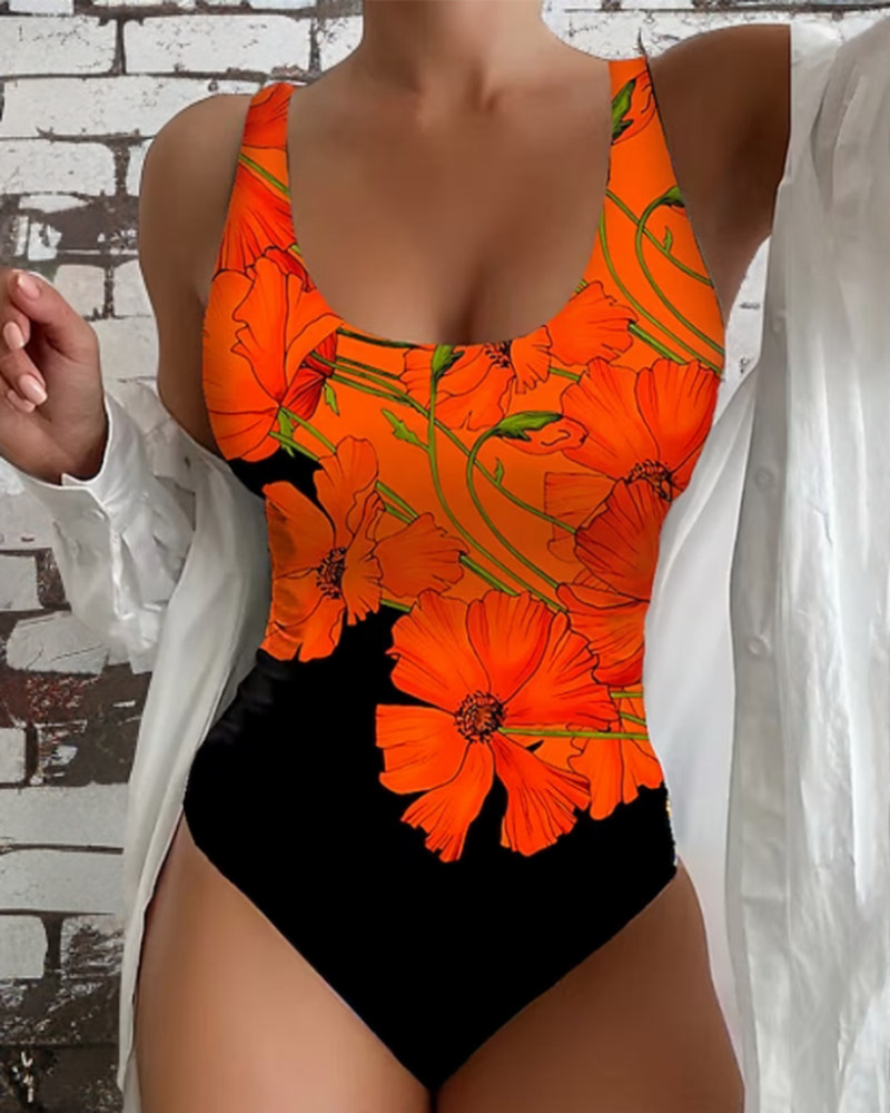 Samarra - Stilvolle Badeanzug mit Blumenmuster