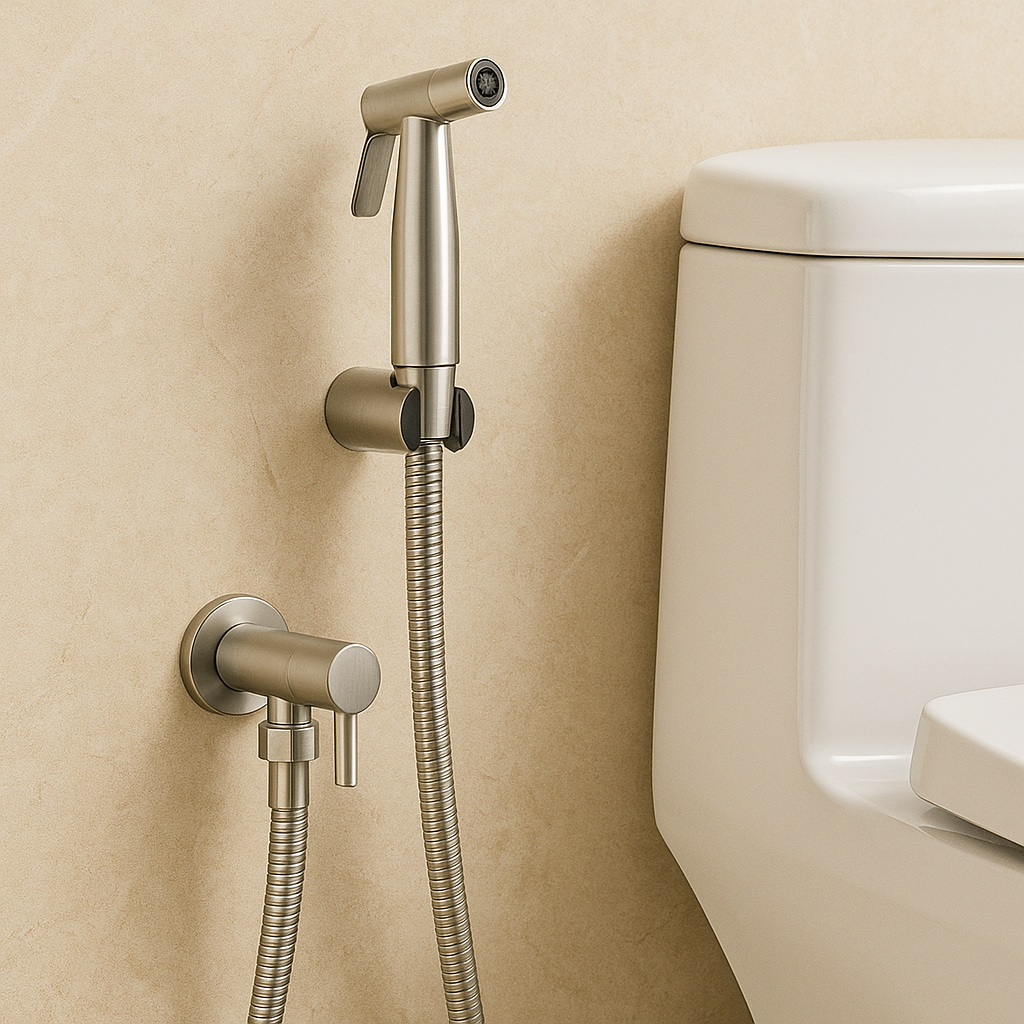 StreamMist | Edelstahl-Bidet-Spray mit Wandhalterung