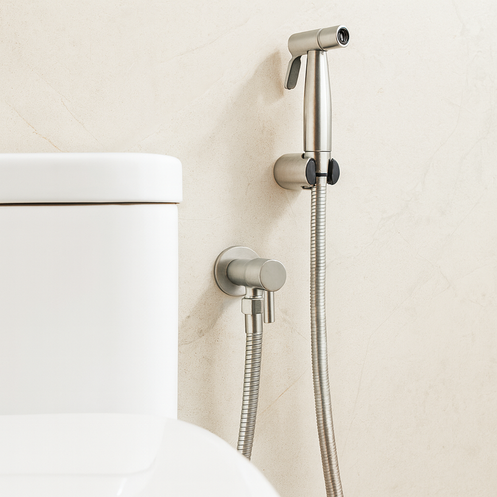 StreamMist | Edelstahl-Bidet-Spray mit Wandhalterung