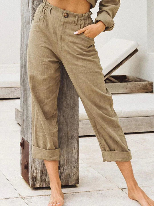 Lovise - Ungezwungene Eleganz und bequeme hochtaillierte Culottes