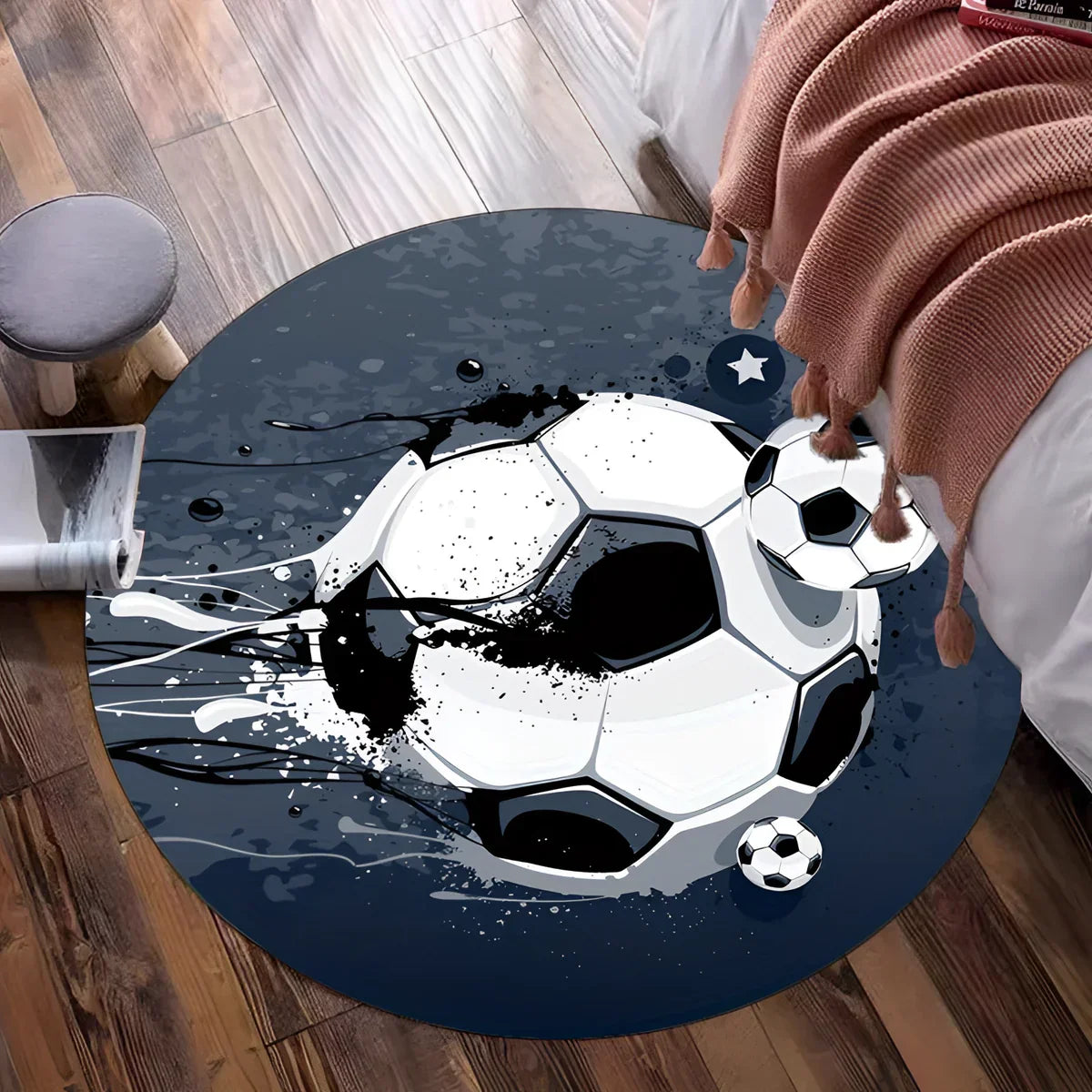 FootballRug - Rutschfestes Fußballteppich für das Kinderzimmer