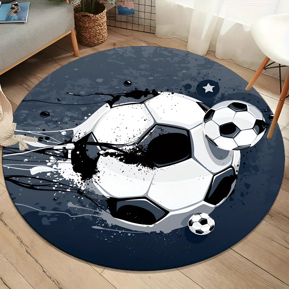 FootballRug - Rutschfestes Fußballteppich für das Kinderzimmer