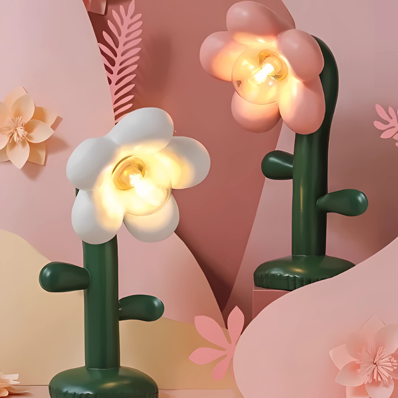 LunaBloom Tischlampe – Elegantes Blumen-design für eine Gemütliche Atmosphäre