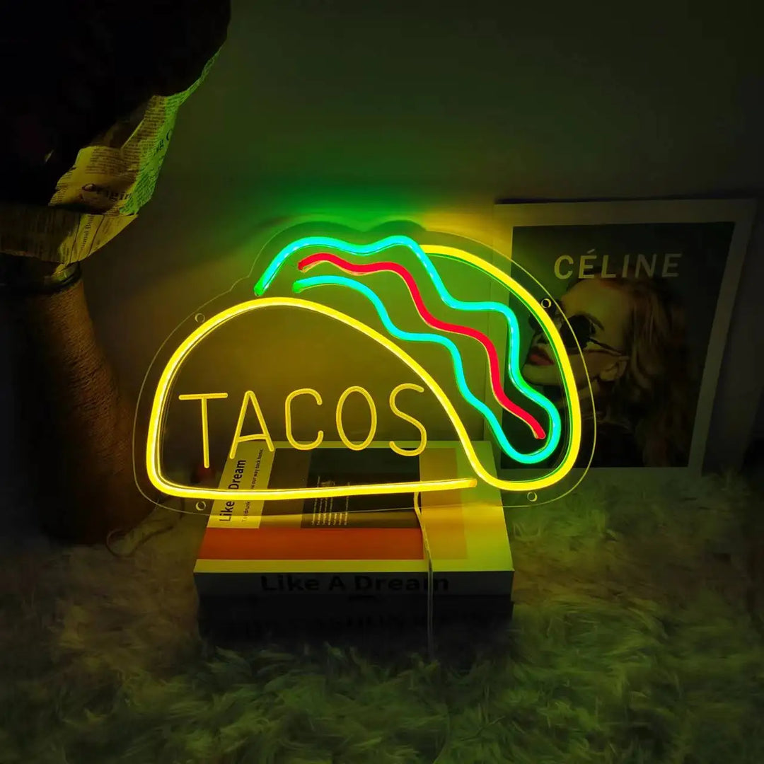 GlowBite Neon Fastfood Natlys – Schaffe eine trendige und lustige Atmosphäre