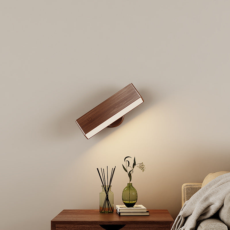 Luma - Kabellose Wandleuchte - Dunkle Birken Eleganz
