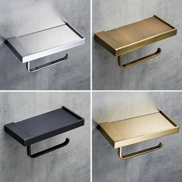 ShelfMate - Eleganter Toilettenpapier- und Aufbewahrungshalter