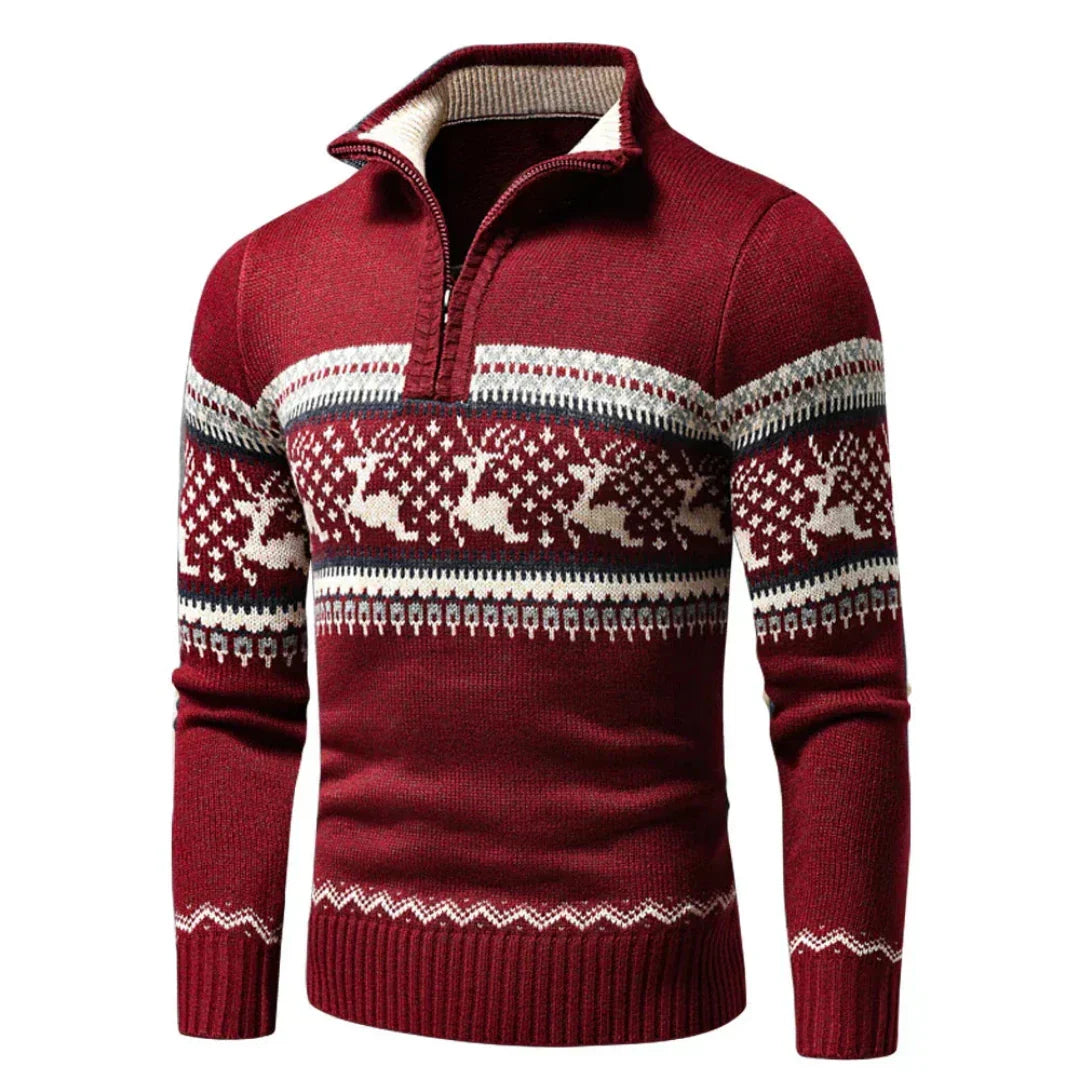Jason | Herren warme gestrickte Jacke