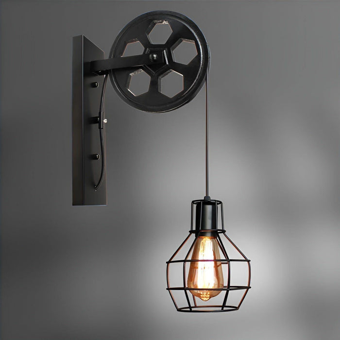 LED-Wandleuchte im industriellen Stil