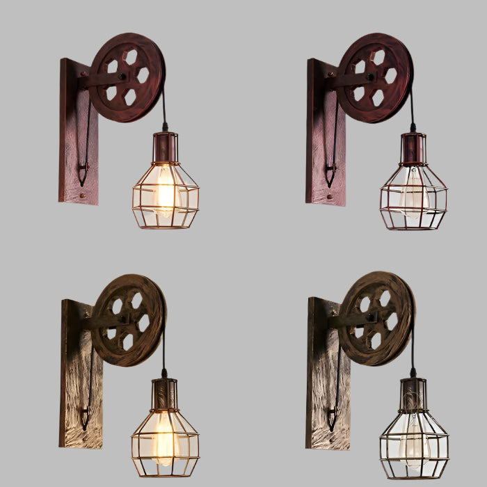 LED-Wandleuchte im industriellen Stil