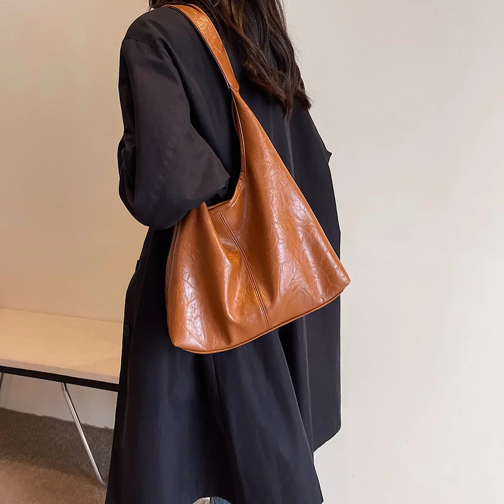 Kath Vintage PU Schultertasche aus Leder
